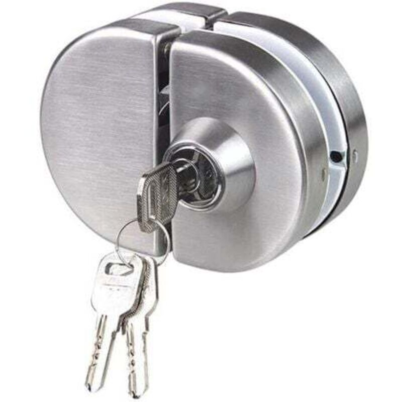 foto del prodotto odipie serratura per porta a doppio vetro in acciaio inossidabile 304, serrature per porte senza telaio, apertura su entrambi i lati per vetri
