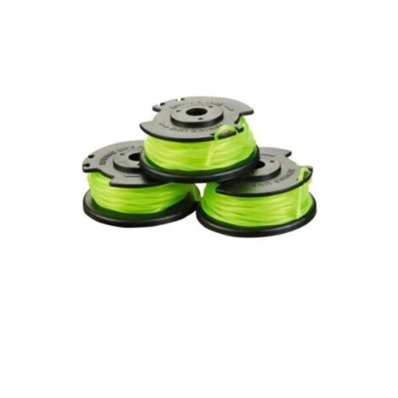 foto del prodotto odipie set di 3 bobine singole di filo intrecciato da 2 mm per decespugliatori a batteria rac143