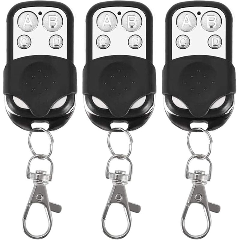 foto del prodotto odipie - set di 3 telecomandi universali, codice fisso, con frequenza 433,92 mhz, per cancelli automatici