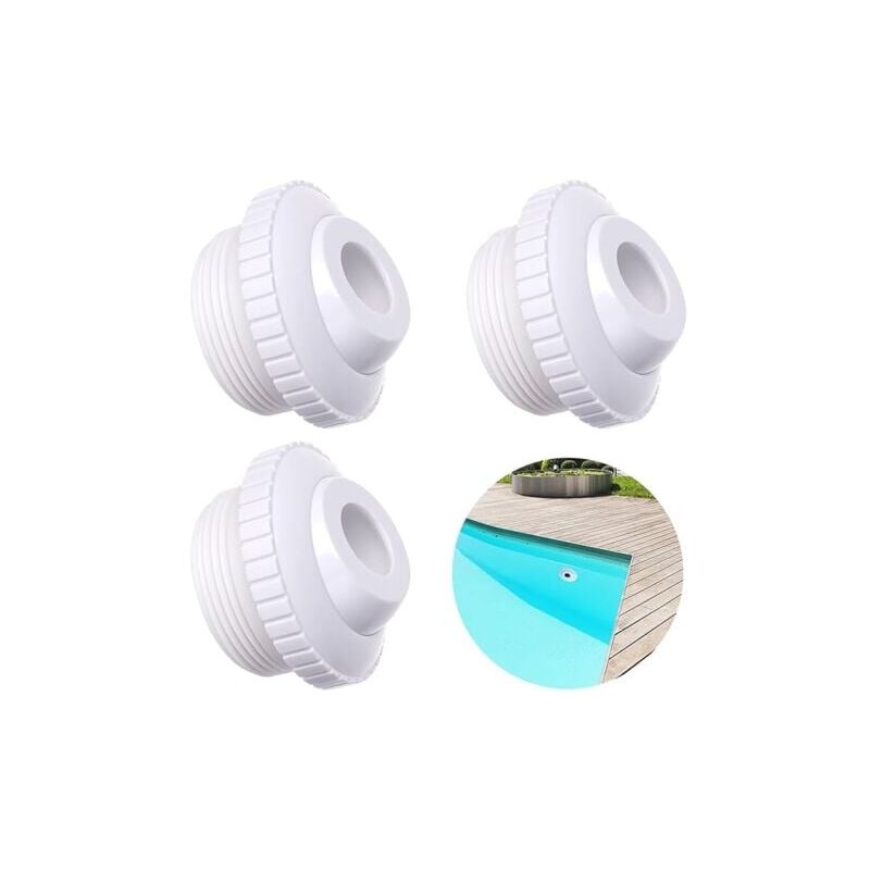 foto del prodotto odipie set di 3 ugelli a getto per piscina 3 4 con filettatura mip da 1 1 2 accessori per la pulizia della piscina