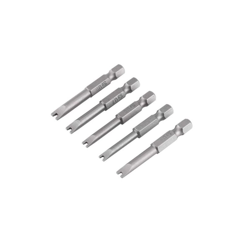foto del prodotto odipie set di 5 punte per cacciavite in lega di acciaio s2 da 50 mm di lunghezza, gambo esagonale da 1 4 , set di punte per cacciavite magnetico a