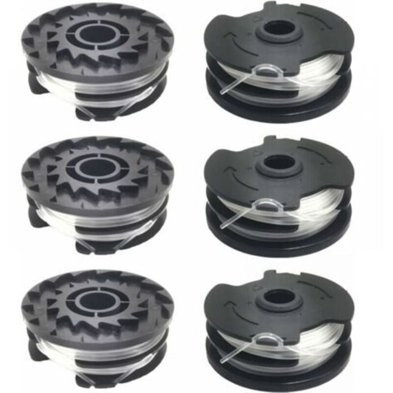 foto del prodotto odipie set di 6 bobine di filo di ricambio per decespugliatore lidl parkside prta 20 li a1, b2, c3, prt 550 a1, a3, prt 300 a1