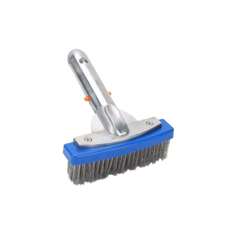 foto del prodotto odipie spazzola per piscina in acciaio inox, spazzola per alghe, scopa, spazzola per pavimenti, spazzola per pareti lunghezza 13,5 cm, larghezza