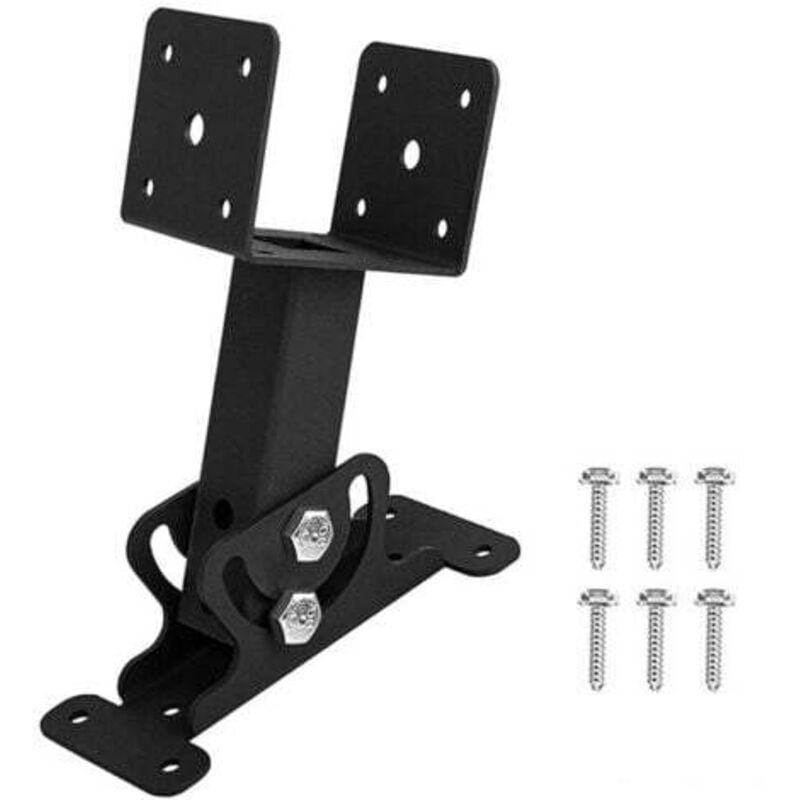 foto del prodotto odipie staffa di supporto per trave di sollevamento per tetto di pergola, staffe di supporto per pergola regolabili a 180 gradi, supporto per tetto
