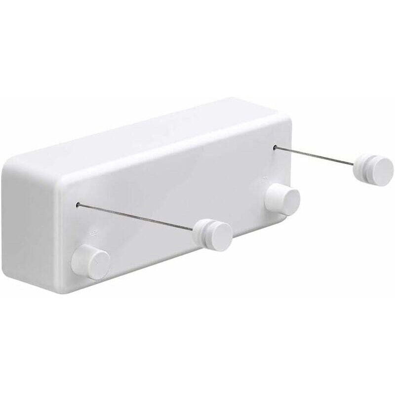 foto del prodotto odipie - stendibiancheria retrattile abs + asciugatrice in alluminio con doppia corda regolabile in acciaio inossidabile stile hotel resistente,