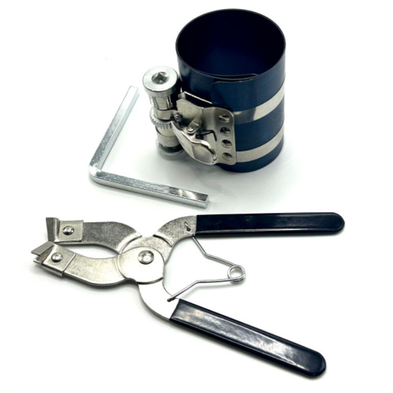 foto del prodotto odipie - strumento di rimozione a cricchetto per installazione compressore a fascia elastica regolabile, capacità di compressione 53 mm-175 mm, pinza