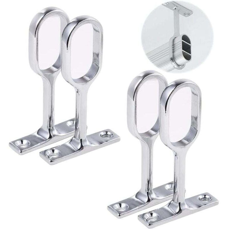 foto del prodotto odipie - supporto per asta dell'armadio, supporto per tubi dell'armadio, supporto ovale per asta dell'armadio, supporto per asta con flangia,