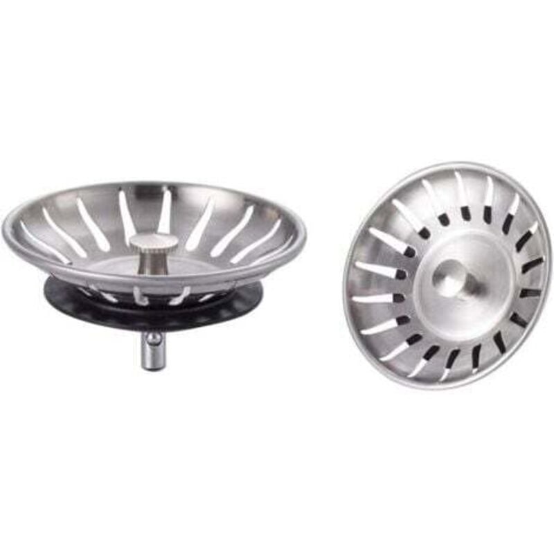 foto del prodotto odipie tappi per lavello da cucina in acciaio inox, filtro universale per lavello diametro 78 mm , piletta per lavello a 18 fessure, griglia