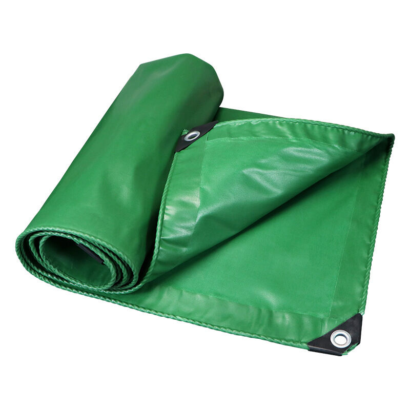 foto del prodotto odipie telo impermeabile in pvc da 500 g m , per esterni, per rimorchi e piscine, con fori, protezione solare e resistenza all usura, verde.