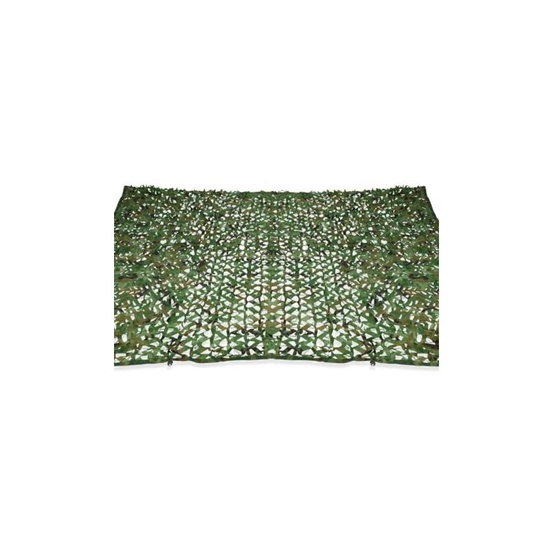 foto del prodotto odipie tenda da sole a vela rettangolare con design mimetico 3x5 metri traliccio verde