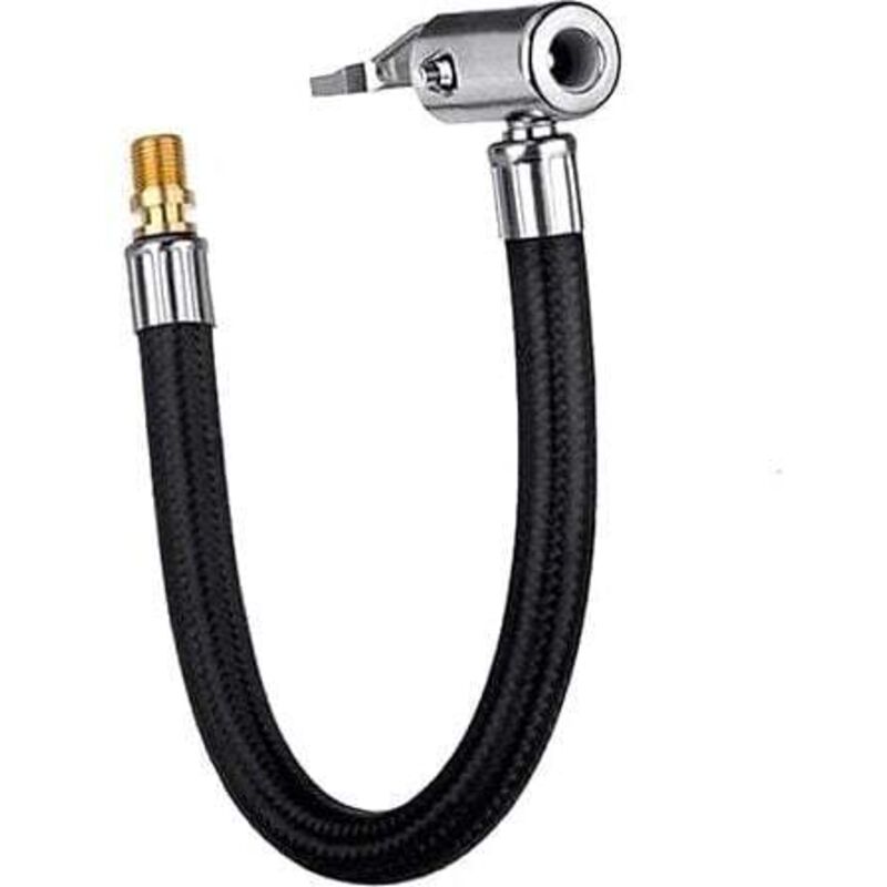 foto del prodotto odipie - tubo di gonfiaggio per pneumatici per auto - tubo di gonfiaggio adattatore per tubo di prolunga della pompa dell'aria attacco aria per pneumatici intrecciati bloccaggio mandrino ad aria bicicletta mot