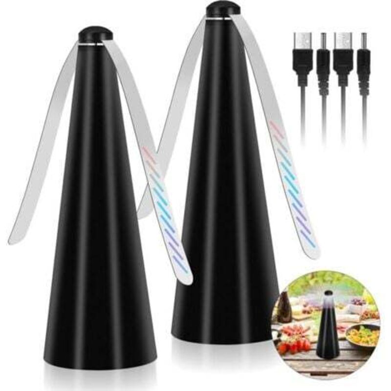 foto del prodotto odipie ventilatore repellente per zanzare, 2 lame repellenti per insetti, ventilatore repellente per zanzare per tenere mosche e insetti lontani