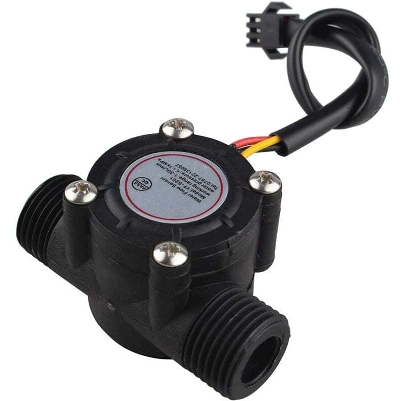 foto del prodotto odipie - yf-s201 misuratore di portata sensore di portata dell'acqua controllo del flusso dell'acqua interruttore di flusso dell'acqua contatore del