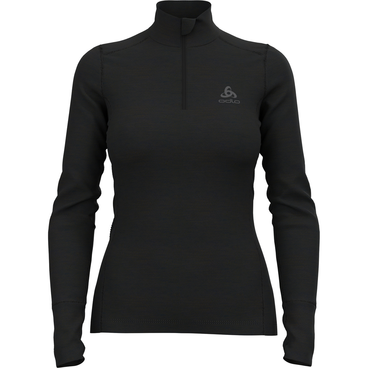 foto del prodotto odlo donna maglia a manica lunga con mezza zip merino 200