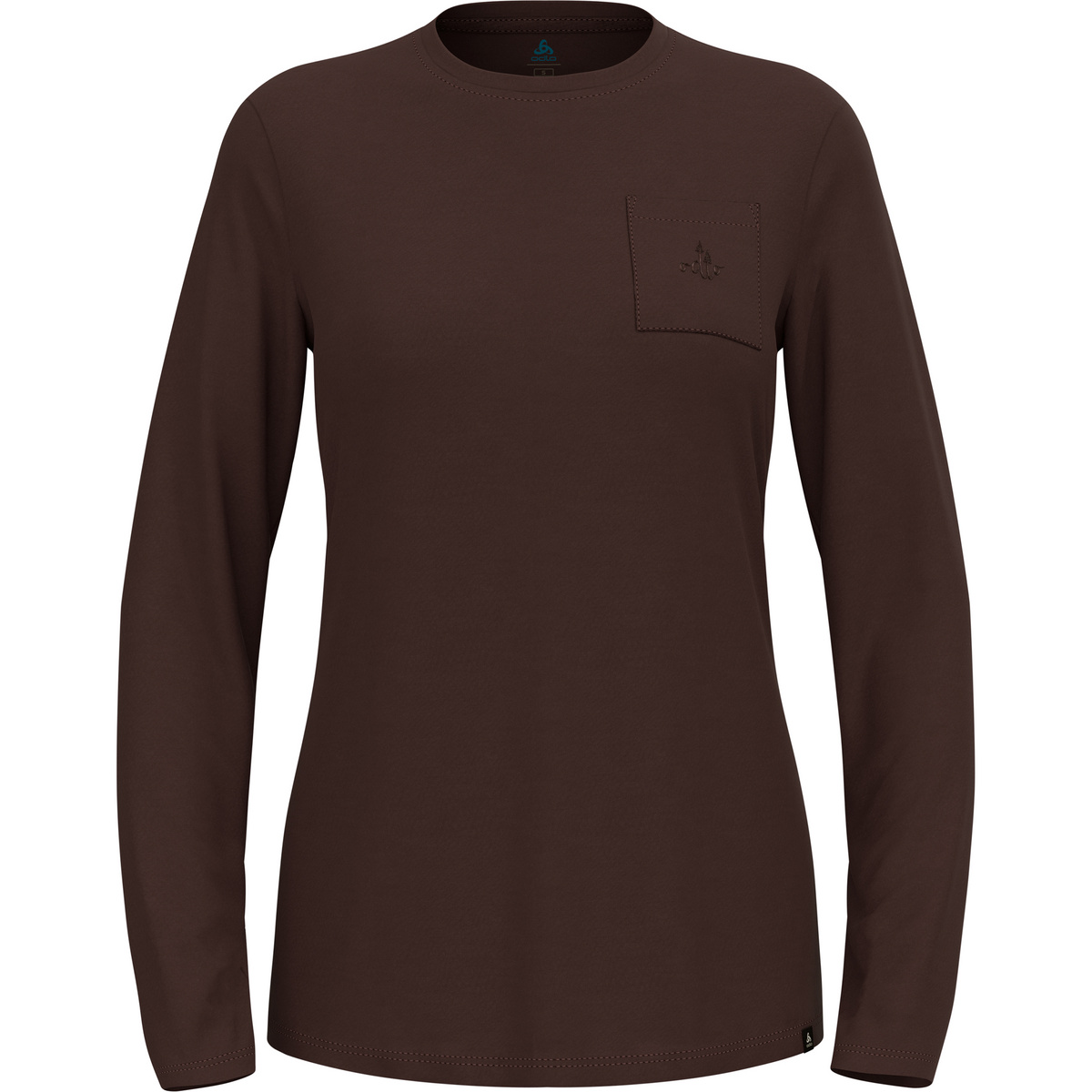 foto del prodotto odlo donna maglia a manica lunga merino 200 pocket crew neck