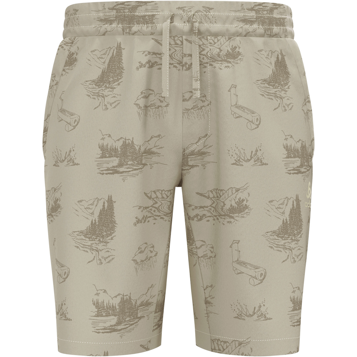 foto del prodotto odlo uomo pantaloncini essential print