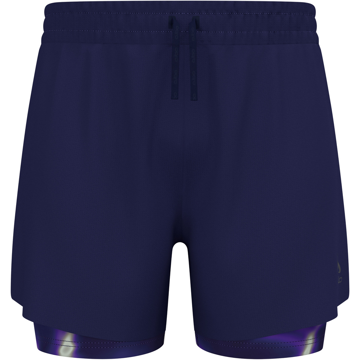 foto del prodotto odlo uomo pantaloncini zeroweight 5 inch print 2 in 1