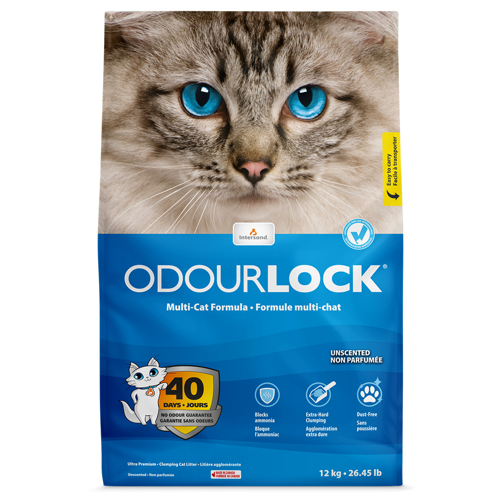 foto del prodotto odourlock lettiera per gatti senza profumo 12 kg