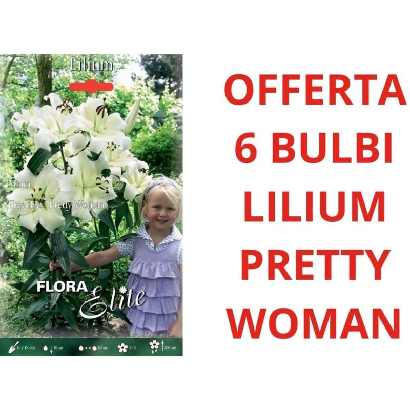 foto del prodotto offerta 6 bulbi di lilium hybrids pretty woman bulbs bulbes