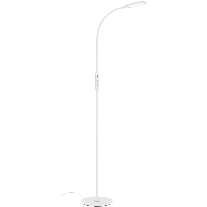 foto del prodotto office remote lampada da terra a led, telecomando, dimmerabile, controllo della temperatura del colore cct, funzione touch, bianco, 24 x 140 cm