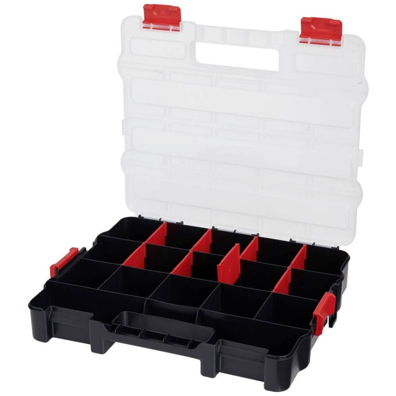 foto del prodotto officina e meccanica alutec 56070 valigetta per minuteria l x a x p 330 x 60 x 270 mm scomparti 17 suddivisione vari