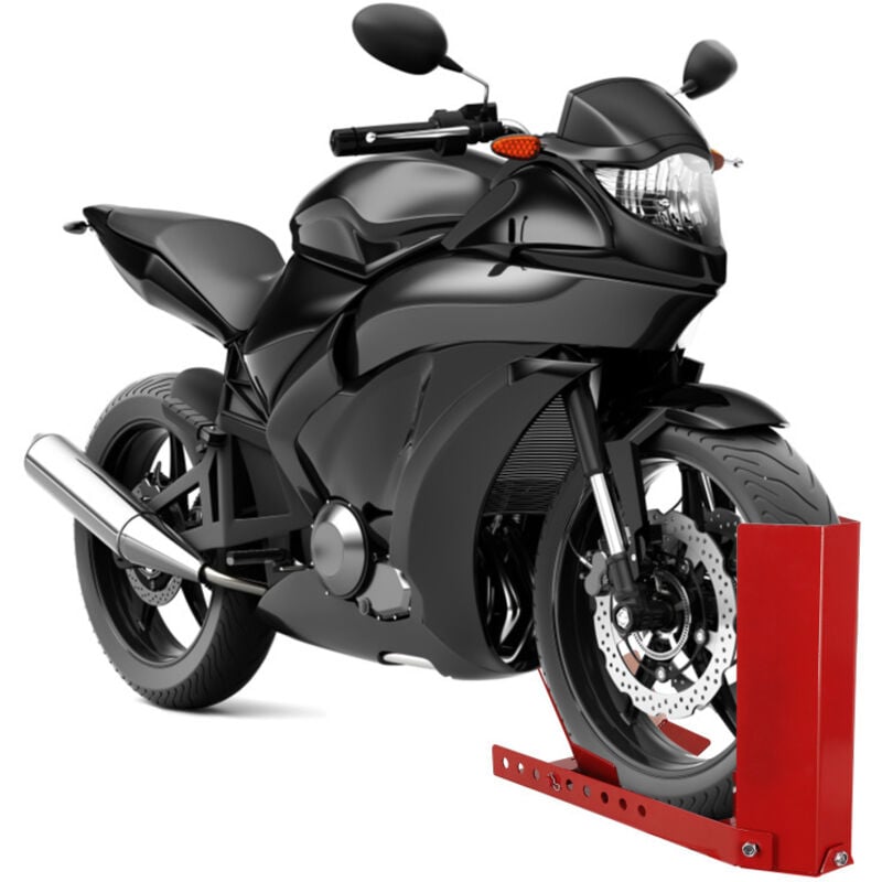 foto del prodotto officina stand ruota anteriore per moto uso universale staffa di montaggio moto ascensore randaco