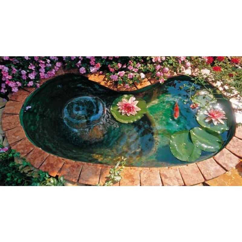 foto del prodotto ogomondo laghetto da giardino in vetroresina polinesia 140x80x45 litri 200