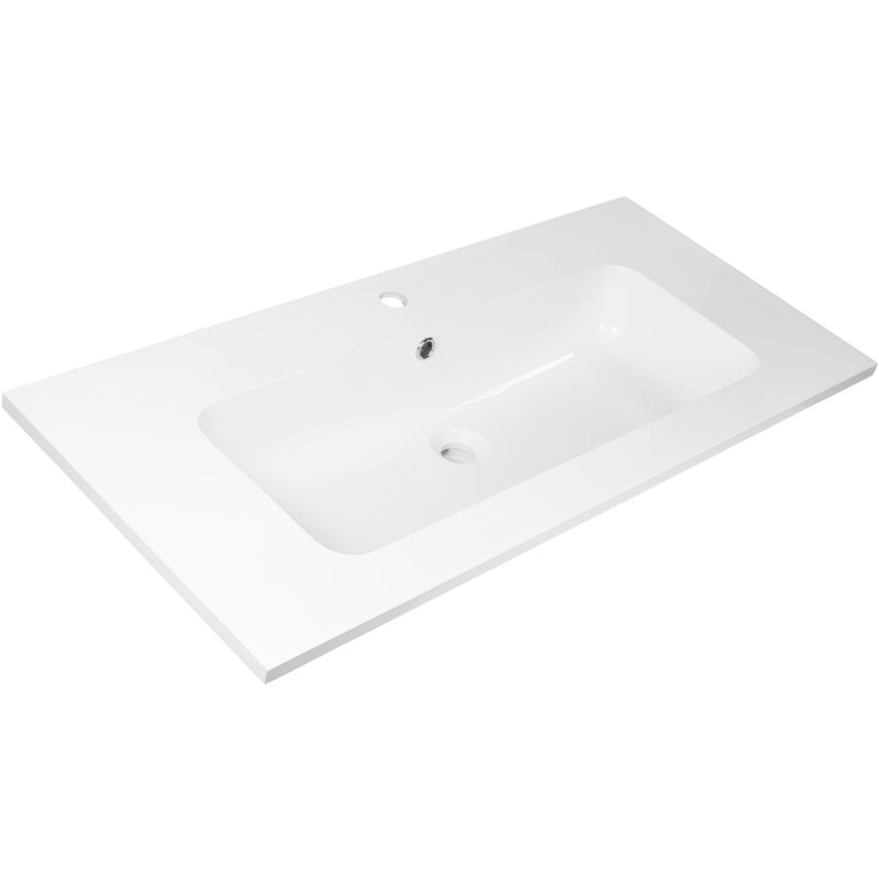 foto del prodotto ogomondo lavabo ad incasso in mineral marmo 91x46 cm mobile composizione bagno confezione 1