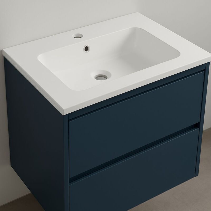 foto del prodotto ogomondo lavabo ad incasso in mineral marmo dimensioni cm 61x46 per mobile bagno confezione 1
