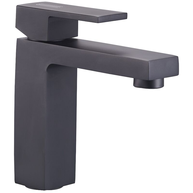 foto del prodotto ogomondo miscelatore rubinetto per lavabo purple colore nero black bagno casa confezione 1