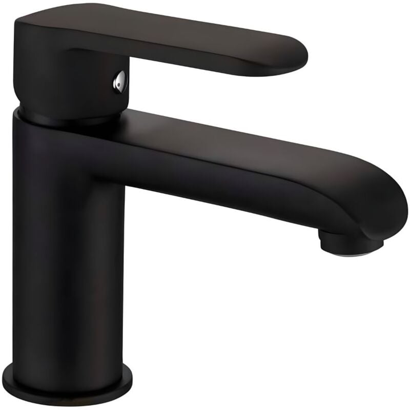 foto del prodotto ogomondo miscelatore rubinetto puma per lavabo in ottone colore nero opaco con piletta confezione 1