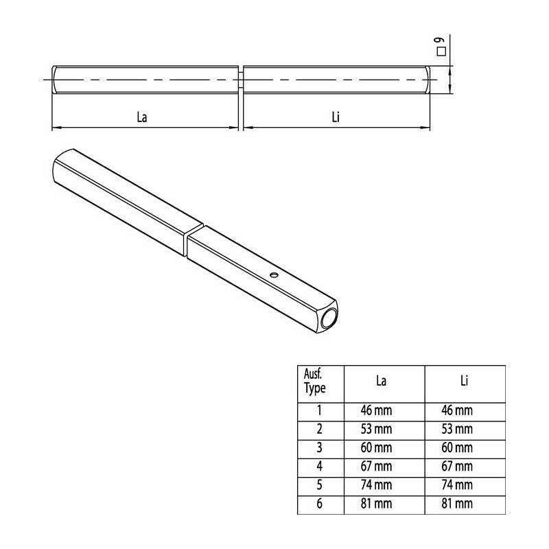 foto del prodotto ogro perno antipanico 120 fs secure 4 kt.9mm ts 79 85mm perno pieno diviso