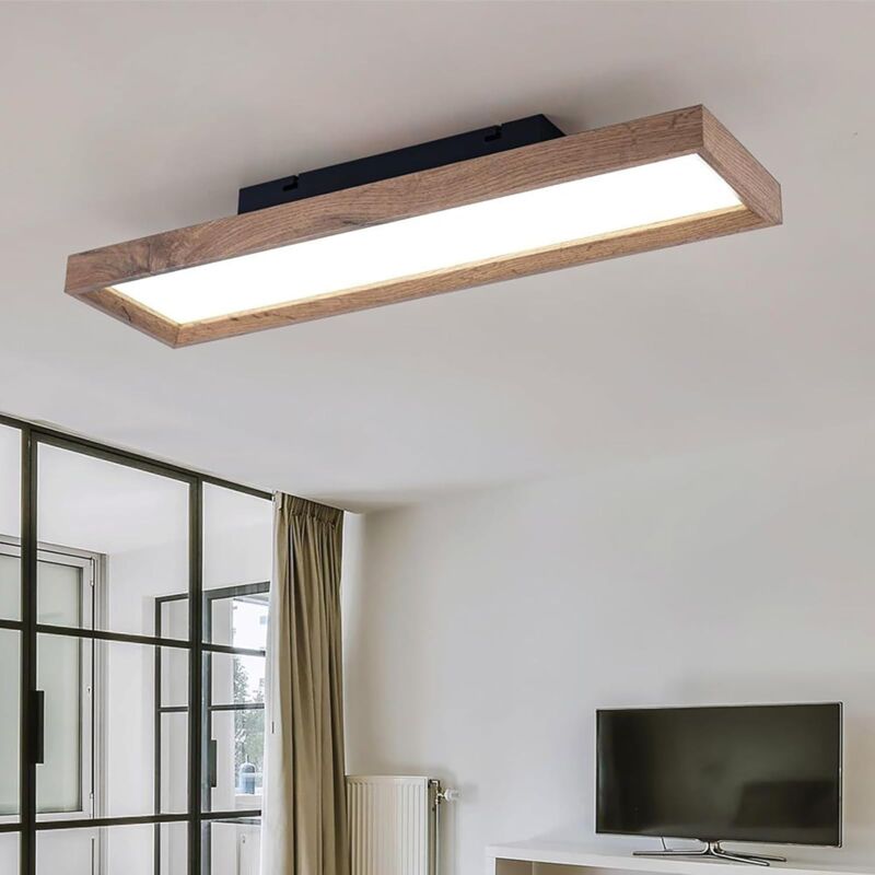 foto del prodotto oihpaw plafoniera led soffitto 30w, lampada da soffitto led plafoniera soggiorno rettangolo plafoniere da ufficio luce soffitto per camera da