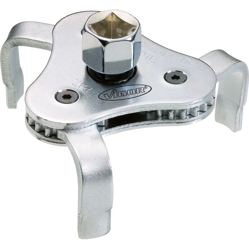 foto del prodotto oil filter claw wrench v1281 attacco quadro, cavo, 1 2 di pollice 12,5 mm , attacco esagonale esterno 21 mm 63 102 mm