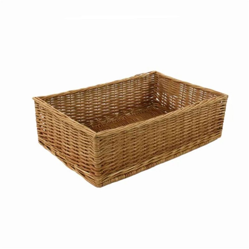 foto del prodotto okaffarefatto cesta espositore portapane in vimini rettangolare cm 45 x 35 h 10