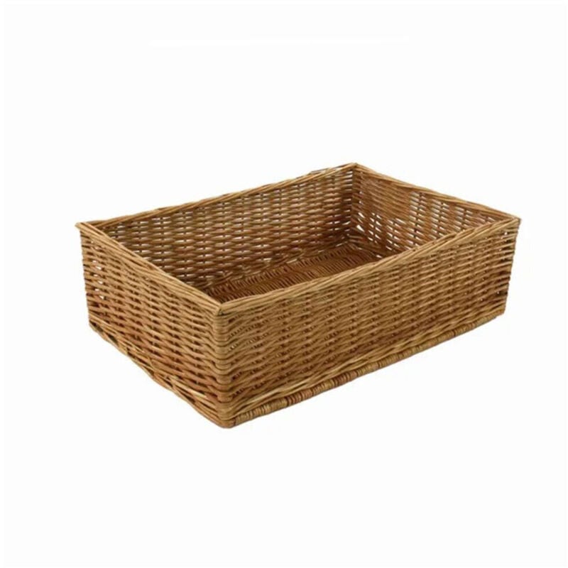 foto del prodotto okaffarefatto cesta espositore portapane in vimini rettangolare cm 58 x 40 h 17