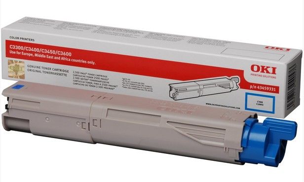 foto del prodotto oki 43459331 cartuccia toner originale ciano