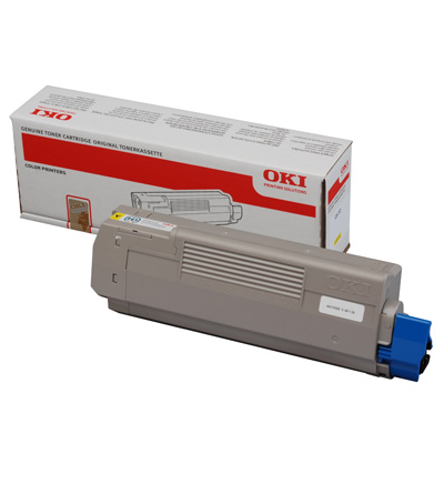 foto del prodotto oki 44315305 cartuccia toner originale giallo 1 pezzo i 