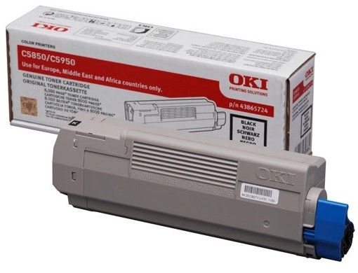 foto del prodotto oki c5850 5950 mc560 toner nero 8k