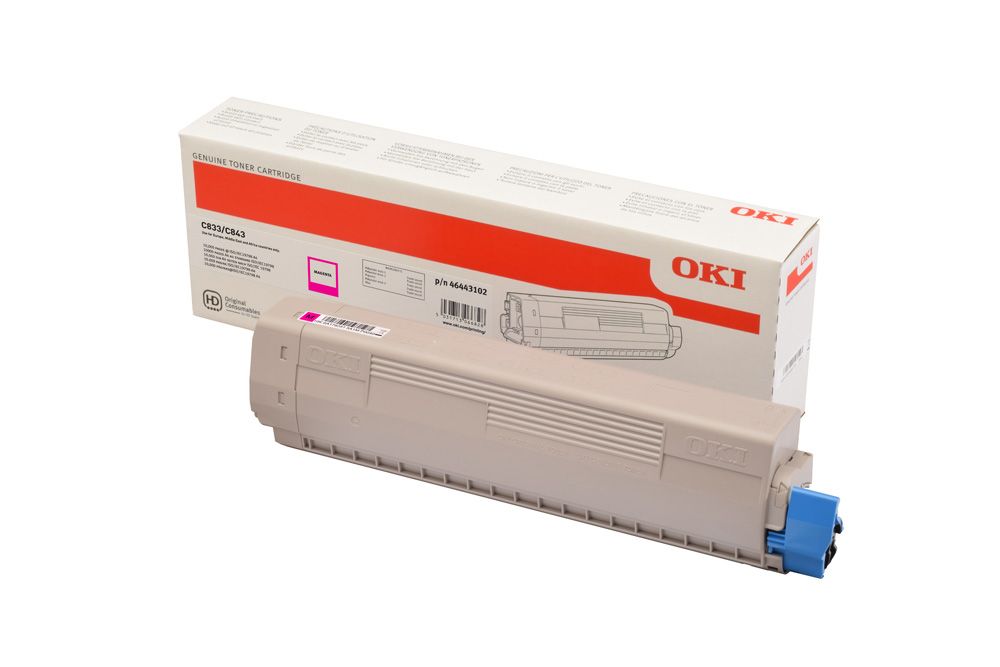 foto del prodotto oki c833 toner magenta 10k