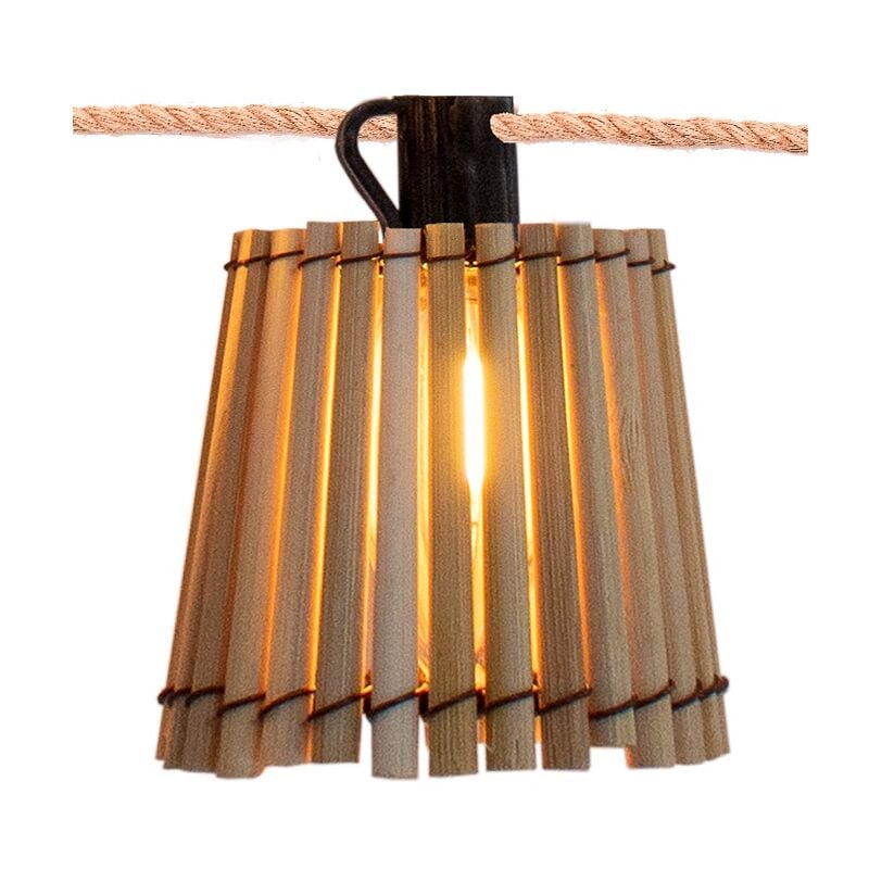 foto del prodotto okinawa luce a corda per interni ed esterni. 10 lampadine led a luce calda. prodotto in spagna