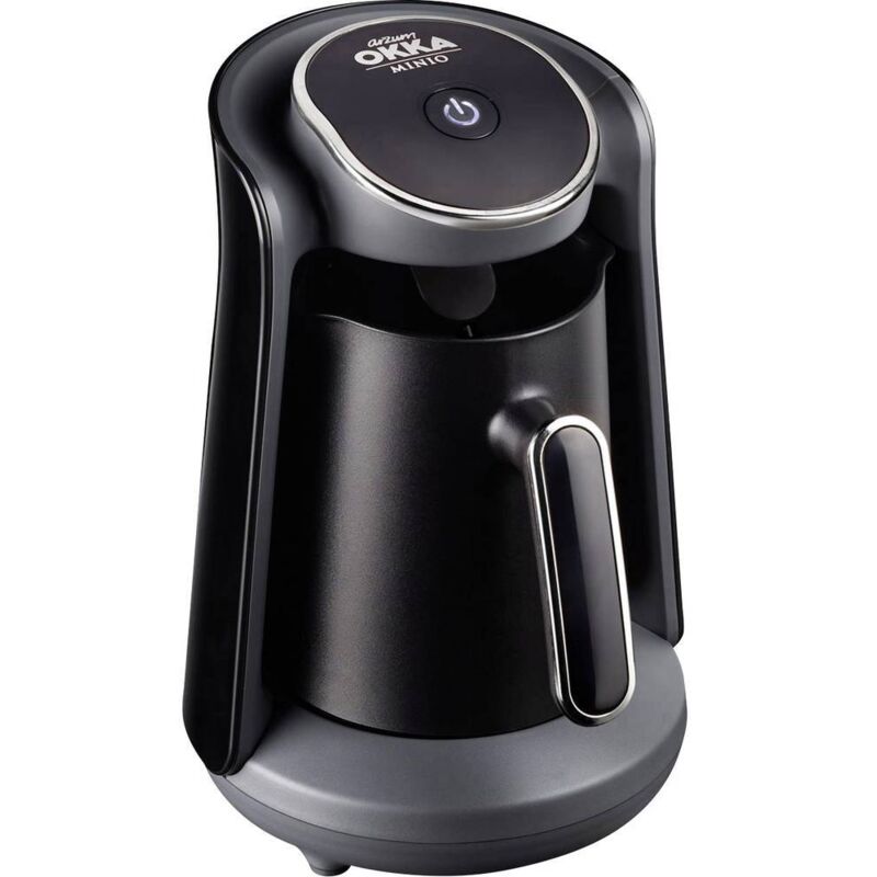 foto del prodotto okka minio caffettiera elettrica nero, cromo arzum