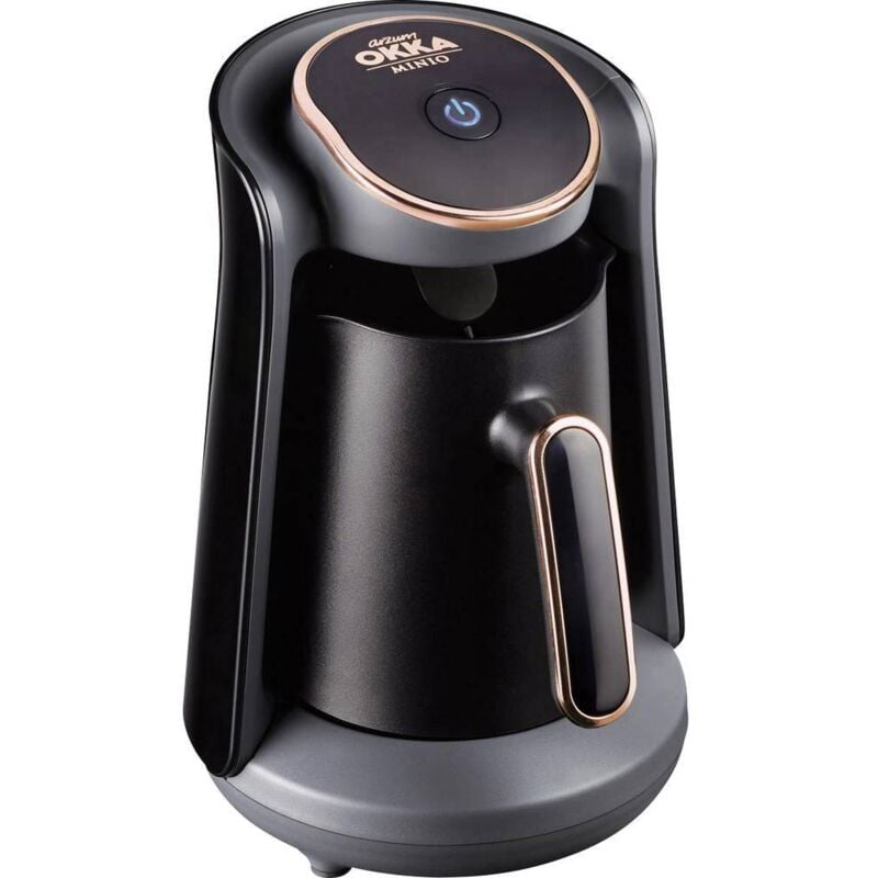 foto del prodotto okka minio caffettiera elettrica nero, rame arzum