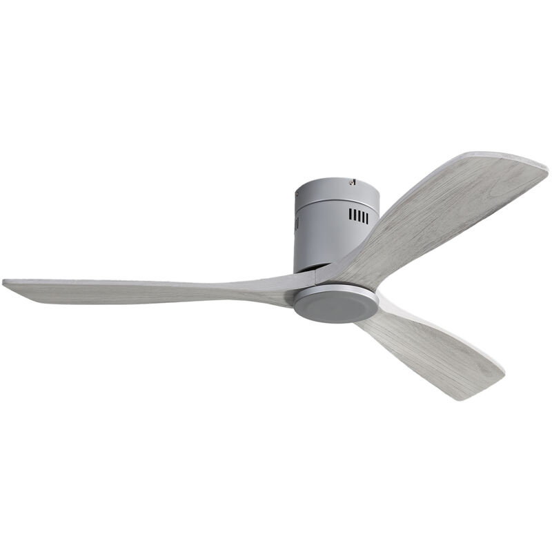 foto del prodotto okwish ventilatore da soffitto a filo dc da 52 pollici, 3 pale, ventilatore in legno intagliato, motore reversibile silenzioso, telecomando,