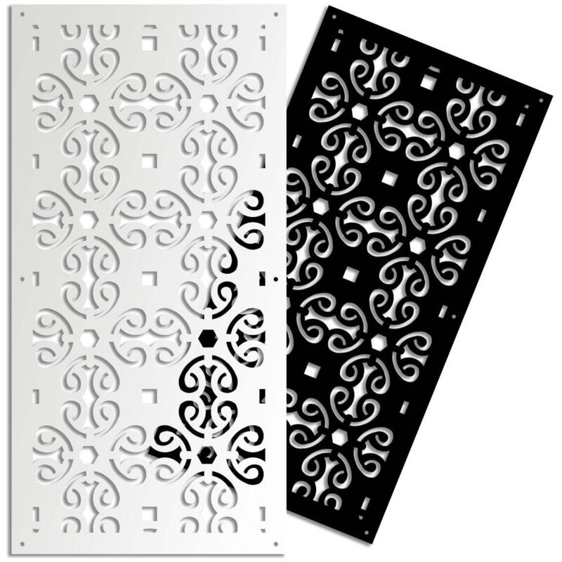 foto del prodotto old key pannello in pvc traforato parasole misura 50x150 cm colore nero