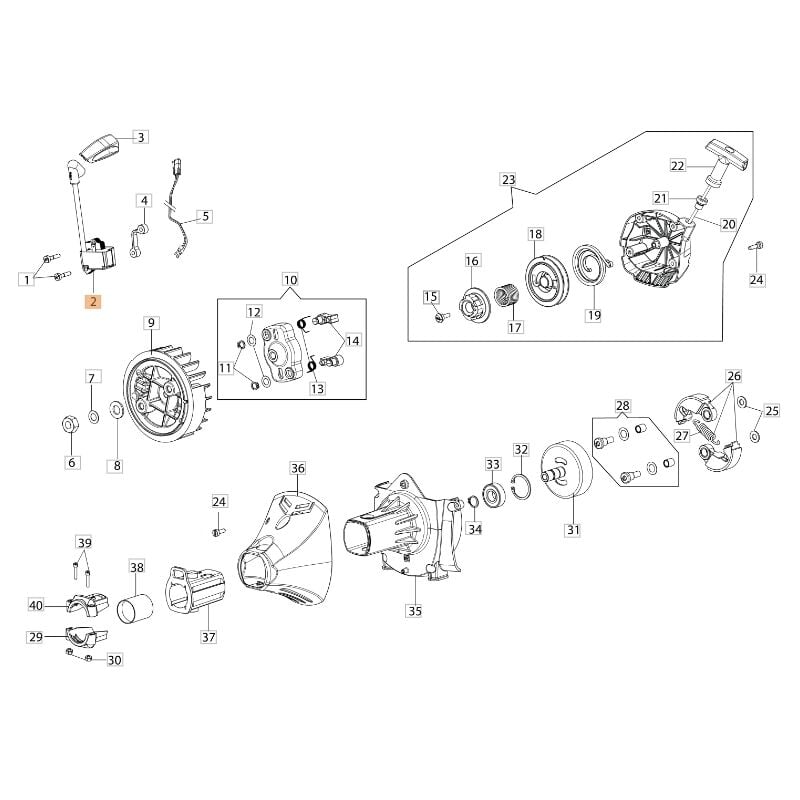 foto del prodotto oleo mac bobina walbro mau 47a decespugliatore modelli bc530s originale emak 2501007ar
