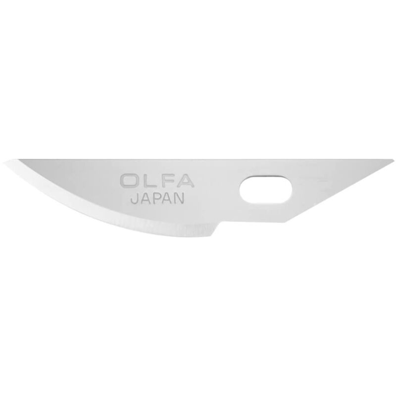foto del prodotto olfa kb4 r 5 lama coltello carving art curvo confezione da 5 