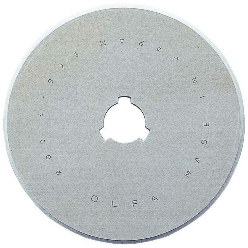foto del prodotto olfa lame a rotella di ricambio in acciaio inossidabile in custodia di plastica, 60 mm, 1 pz