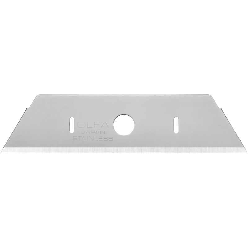 foto del prodotto olfa skb 2s 10b pack de 10 cuchillas trapezoidales 17,5 mm de acero inoxidable