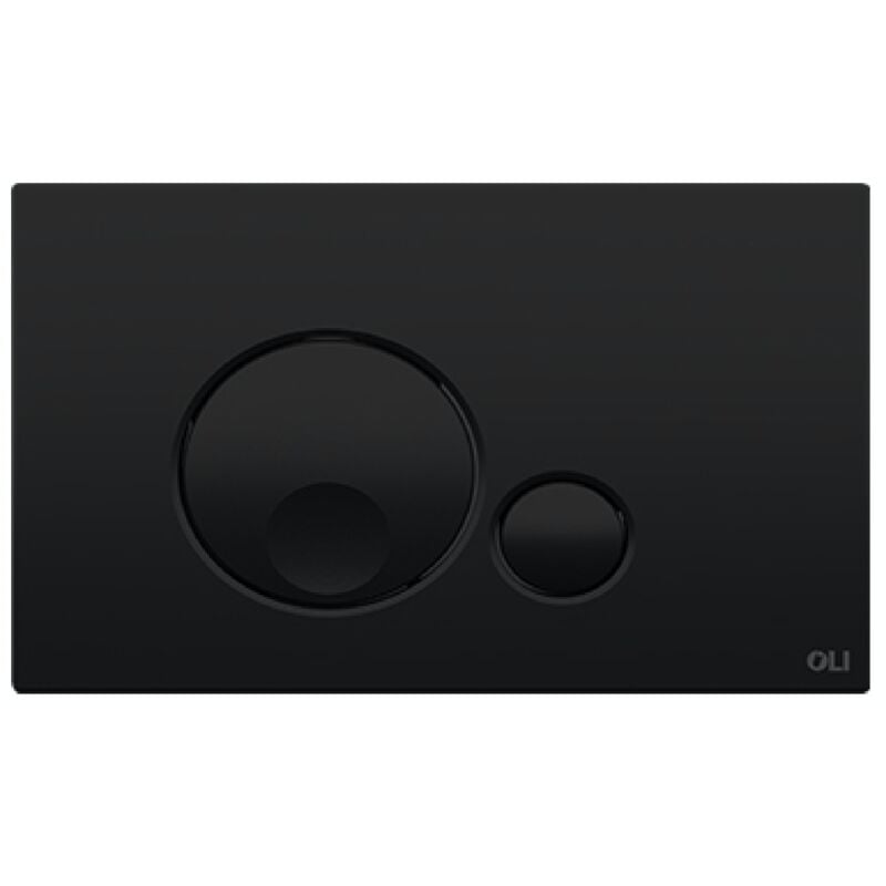 foto del prodotto oli placca di comando colore nero opaco per cassette globe ol0152952 nero opaco